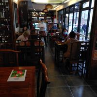 Indoor seating  at GōngDé Lín - Godly - Huanghe Rd in Shanghai