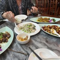 Enjoy! The fried rice was our own request; not on the menu.  at GōngDé Lín - Godly - Huanghe Rd in Shanghai