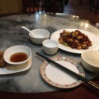 Kung Pao Chicken and Spring Roll at GōngDé Lín - Godly - Huanghe Rd in Shanghai