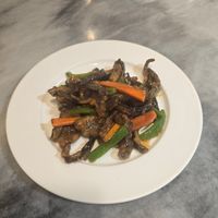 Fried shredded eel with sesame oil at GōngDé Lín - Godly - Huanghe Rd in Shanghai
