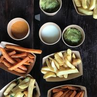 Fries and vegan sauces at Frittenwerk - Bilk in Dusseldorf