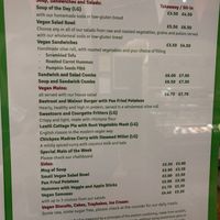 Lunch menu at Simple Goodness in Penrith