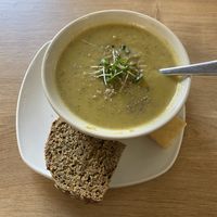 Thai veg soup so tasty!  at Simple Goodness in Penrith