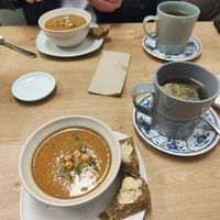Soup of the day (bean and loveage) 🍲 at Simple Goodness in Penrith