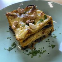 Lentil, squash and cashew lasagna   at Simple Goodness in Penrith