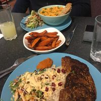 Cottage pie and courgette fritters 💚💚 at Simple Goodness in Penrith