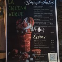 Dessert Karte at La Cucina Verde in Friedrichsthal