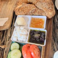 Breakfast board. Great butter and cheese at The Baklava Lady in English Town