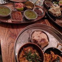 Served with different dips, chutneys and salts  at Thali in Cape Town