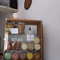 Granola, obleas, nuts, oil at La Tlacoyeria in San Cristobal De Las Casas