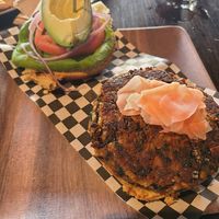House made veggie burger. Came with vegan mayo which was nice. at Maui Brewing Co in Honolulu