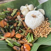 Tempeh Manis 🤤  at Tirta Unda in Sidemen