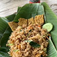 tempeh rice   at Tirta Unda in Sidemen