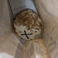 Vegan crumple doughtnut  at Crosstown Doughnuts - Canary Wharf in East London