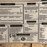 Menu at Saigon Street Eats in Fitzroy