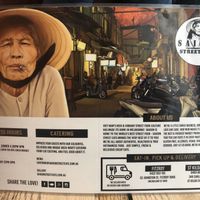 Menu at Saigon Street Eats in Fitzroy