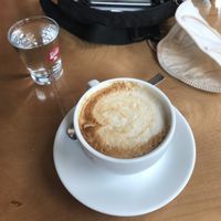 vegan cappuccino at Baracca e Burattini in Bologna