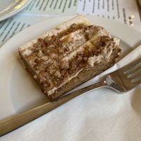 Banana and toffee cake   at Barkers Cafe Bar in Helmsley