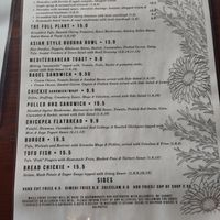 Menu May 2023 at Greens & Co in Galway