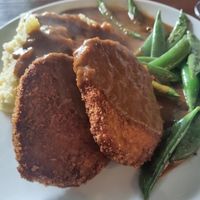 A real meal, no funny hipster stuff 😉 at Greens & Co in Galway