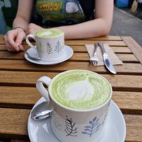 Coconut matcha at Greens & Co in Galway