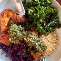 Buddha bowl was simply perfect!!! at Greens & Co in Galway