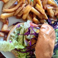 Vish Burger also delicious at Greens & Co in Galway