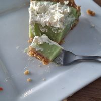 Best key lime pie. Tangy, with light, biscuity crust. Yum with oat latte. at Greens & Co in Galway