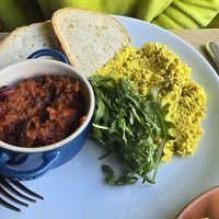Scrambled tofu at Greens & Co in Galway