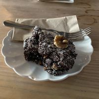 Walnut Brownie  at Greens & Co in Galway