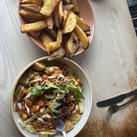 Spicy Bowl and Cajun Chips   at Greens & Co in Galway