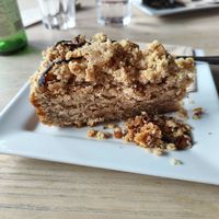 Banana pecan crumble (cake) at Greens & Co in Galway