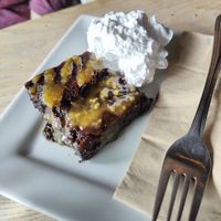 Brownie at Greens & Co in Galway