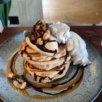 Caramel pancakes at Greens & Co in Galway