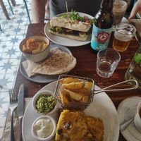Tofish and beef sandwich at Greens & Co in Galway