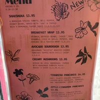 Breakfast Menu as of April 2026  at Greens & Co in Galway