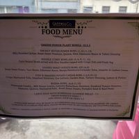 Lunch (and dinner?) menu as of April 2026  at Greens & Co in Galway
