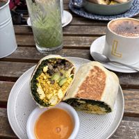Breakfast wrap  at Greens & Co in Galway