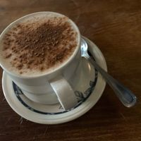 Oat milk chai latte at Greens & Co in Galway