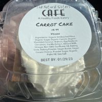 Carrot cake #Veganuary at Natural Sisters Cafe in Joshua Tree