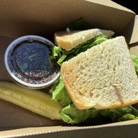 Eggless sandwich #Veganuary at Natural Sisters Cafe in Joshua Tree