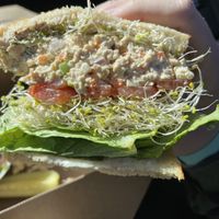 Eggless sandwich #Veganuary at Natural Sisters Cafe in Joshua Tree