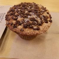 Vegan double chocolate muffin at Natural Sisters Cafe in Joshua Tree