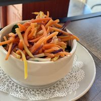 Steamed veggies at Natural Sisters Cafe in Joshua Tree
