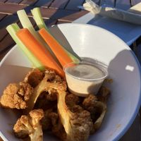 Buffalo cauliflower   at Numero Uno Beach House in San Juan