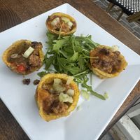 Vegan stuffed tostoness #Veganuary at Numero Uno Beach House in San Juan