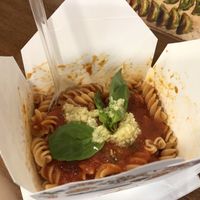 Red pasta with pomodoro and garlic  at Pasta & Pasta in Venice