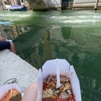 Pasta pomodoro with added mushrooms   at Pasta & Pasta in Venice