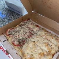 Margherita and Buffalo chicken pizza   at eden in Wilkes-barre