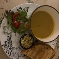 Vegetable soup and toastie  at The Cracked Teapot in New Ross